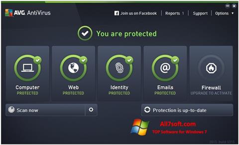 Στιγμιότυπο οθόνης AVG AntiVirus Pro Windows 7