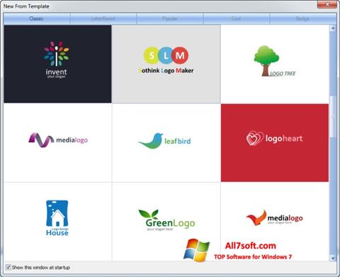 Στιγμιότυπο οθόνης Sothink Logo Maker Windows 7