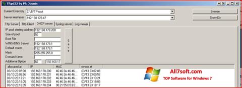 Στιγμιότυπο οθόνης Tftpd32 Windows 7