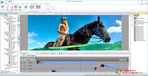 Στιγμιότυπο οθόνης VSDC Free Video Editor Windows 7
