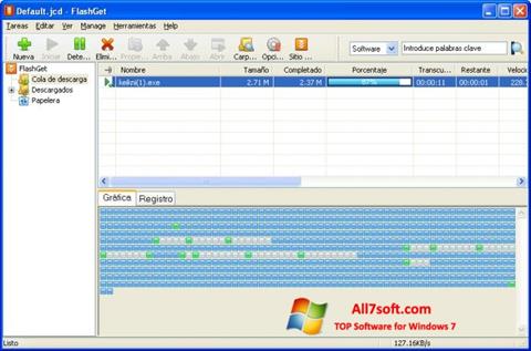 Στιγμιότυπο οθόνης FlashGet Windows 7