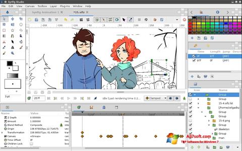 Στιγμιότυπο οθόνης Synfig Studio Windows 7